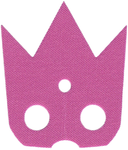 PARTS | Dark Pink Minifigure Cape Cloth, Pointed Collar with 3 Points - Traditional Starched Fabric [113921]