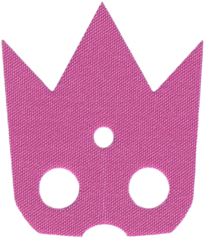 PARTS | Dark Pink Minifigure Cape Cloth, Pointed Collar with 3 Points - Traditional Starched Fabric [113921]