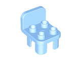 DUPLO | PARTS | PRELOVED | Duplo, Furniture Chair with 4 Studs and Rounded Back [12651]