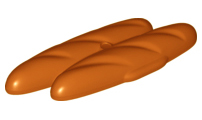 DUPLO | PARTS | PRELOVED | Duplo French Bread Loaves with Short Side Extensions [13247]