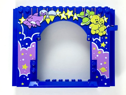 PARTS | Panel 4 x 16 x 10 with Medium Lavender Cloud with Stars and Planets, Carnival Prizes Pattern [15626pb07]