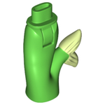 PARTS | Mini Doll Hips and Mermaid / Merman Tail Assembly with Yellowish Green Caudal Fin Pattern [16529c00pb01]