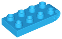 DUPLO | PARTS | PRELOVED | Duplo, Plate 2 x 4 with Hinge [16686]
