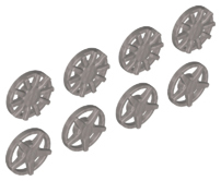 PARTS | Wheel Cover 5 Spoke and 10 Spoke for Wheel 18976, 8 in Bag - 4 of Each (Multipack) [18978]