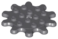 PARTS | Plate, Round 4 x 4 with 10 Gear Teeth / Flower Petals [35443]
