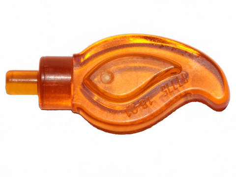 PARTS | Wave Rounded Straight Single with Small Pin End (Candle Flame) [37775]
