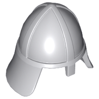 PARTS | Minifigure, Headgear Helmet Castle Nasal Helmet with Angled Neck Protector [3844]