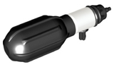 PARTS | Minifigure, Utensil Cylinder with Trans-Light Blue Water Extension and Black Handle with Black Rubber Squeezable Bladder (41815c01 / 41818) [41815c02]