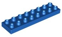 DUPLO | PARTS | PRELOVED | Duplo, Plate 2 x 8 [44524]