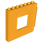 DUPLO | PARTS | PRELOVED | Duplo Wall 1 x 8 x 6 Hinge on Right with Window Opening [51260]