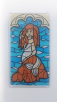 PARTS | Glass for Window 1 x 4 x 6 with Stained Glass Mermaid Sitting on Rock Pattern (Sticker) - Set 75948 [57895pb063]