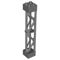 PARTS | Support 2 x 2 x 10 Girder Triangular Vertical - Type 3 - 3 Posts, 2 Sections [58827]