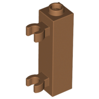 PARTS | Brick, Modified 1 x 1 x 3 with 2 Clips (Vertical Grip) - Hollow Stud [60583b]