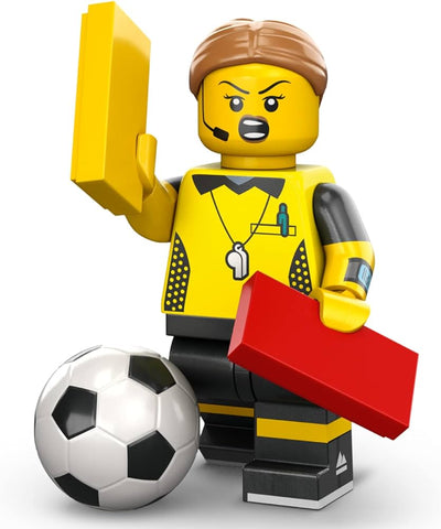 LEGO | MINIFIGURE | BRAND NEW | Football Referee [col24-1]