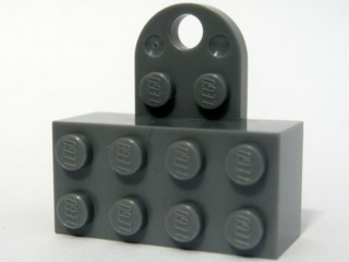 PARTS | Magnet Brick, Modified 2 x 4 Sealed Base with Extension Plate with 2 Studs and Hole [74188c01]