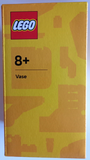 Vase, Trans-Clear with White Top [109865]