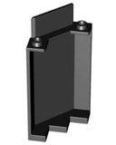 PARTS | Panel 3 x 3 x 6 Corner Wall without Bottom Indentations [87421]