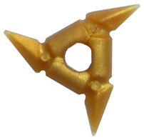 PARTS | Minifigure, Weapon Throwing Star (Shuriken) with Smooth Grips [93058]