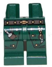 PARTS | Hips and Legs with Kingdoms Dark Green Wizard Pattern [970c00pb0061]