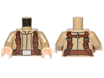 PARTS | Torso SW Mandarin Collar, Reddish Brown Utility Belts Pattern (SW Resistance Soldier) / Dark Tan Arms / Light Nougat Hands [973pb2146c01]