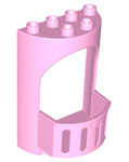 DUPLO | PARTS | PRELOVED | Duplo Wall 4 x 3 x 5 Curved Turret with Balcony - Castle [98236]