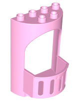 DUPLO | PARTS | PRELOVED | Duplo Wall 4 x 3 x 5 Curved Turret with Balcony - Castle [98236]