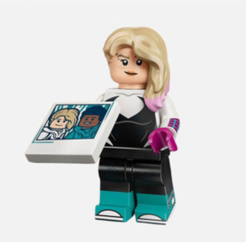 LEGO | SPIDER-MAN | MINIFIGURE | NEW | Gwen Stacy / Spider Gwen [colspi04]