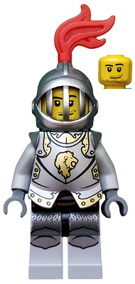 LEGO | CASTLE | PRELOVED | Kingdoms - Lion Knight Armor with Lion Head, Helmet with Fixed Grille [cas499]