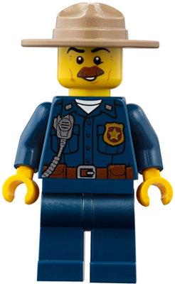 LEGO | MINIFIGURE | PRELOVED | Mountain Police - Police Chief Male [cty0870]