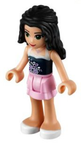 LEGO | MINIFIGURE | FRIENDS | Friends Emma - Bright Pink Layered Skirt, Dark Blue Top [frnd0034]