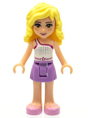 LEGO | MINIFIGURE | FRIENDS | Friends Naya - Medium Lavender Skirt, White Top with Star Belt [frnd0056]