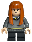 LEGO | MINIFIGURE | HARRY POTTER | PRELOVED | Susan Bones - Hufflepuff Sweater, Black Short Legs, Flexible Rubber Hair [hp149a]