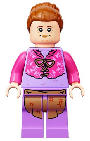 LEGO | MINIFIGURE | HARRY POTTER | NEW | Mrs. Flume - Dark Pink Shawl [hp292]