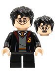LEGO | MINIFIGURE | HARRY POTTER | NEW | Harry Potter - Gryffindor Robe Open, Black Short Legs, Grin / Scared Head [hp314]
