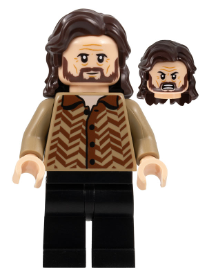 LEGO | MINIFIGURE | HARRY POTTER | NEW | Sirius Black - Dark Brown Hair, Dark Tan Sweater [hp371]