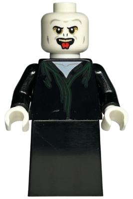 LEGO | MINIFIGURE | HARRY POTTER | NEW | Lord Voldemort - White Head, Black Skirt, Tongue [hp373]