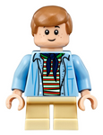 LEGO | MINIFIGURE | JURASSIC WORLD | PRELOVED | Tim Murphy - Bright Light Blue Shirt [jw030]