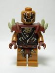 LEGO | MINIFIGURE | PRELOVED | LOTR | Gundabad Orc - Bald with Shoulder Spikes [lor089]