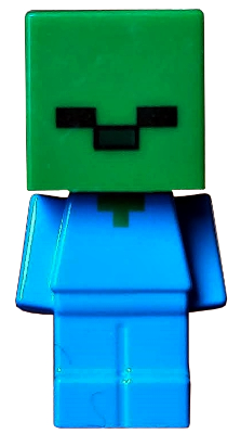 LEGO | MINIFIGURE | MINECRAFT | PRELOVED | Baby Zombie - Printed Torso [min057]