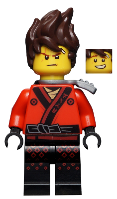 LEGO | MINIFIGURE | NINJAGO | PRELOVED |Kai - The LEGO Ninjago Movie, Hair, Flat Silver Scabbard [njo0317]