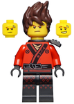LEGO | MINIFIGURE | PRELOVED | Kai - The LEGO Ninjago Movie, Hair, Pearl Dark Gray Scabbard [njo360]