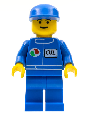 LEGO | MINIFIGURE | CITY | PRELOVED | Octan - Blue Oil, Blue Legs, Blue Cap [oct016]