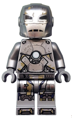 LEGO | MINIFIGURE | MARVEL | PRELOVED | Iron Man - Mark 1 Armor, Trans-Clear Head [sh0565]