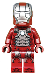 LEGO | MINIFIGURE | MARVEL | PRELOVED | Iron Man - Mark 5 Armor, Trans-Clear Head [sh0566]
