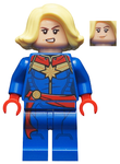 LEGO | MINIFIGURE | MARVEL | PRELOVED | Captain Marvel - Bright Light Yellow Hair [sh639]