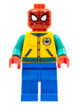 LEGO | MINIFIGURE | MARVEL | PRELOVED | Spider-Man - Bright Light Orange Letter Jacket [sh757]