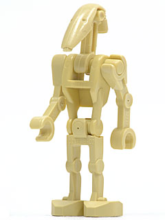 LEGO | MINIFIGURE | PRELOVED | Battle Droid - Tan, Angled Arms [sw0001b]
