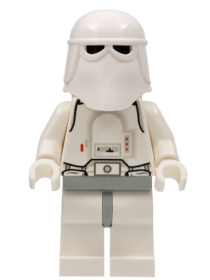 LEGO | MINIFIGURE | PRELOVED | STAR WARS | Snowtrooper, Light Gray Hips, White Hands [sw0101]