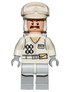 LEGO | MINIFIGURE | PRELOVED | Hoth Rebel Trooper White Uniform (Moustache) [sw0760]