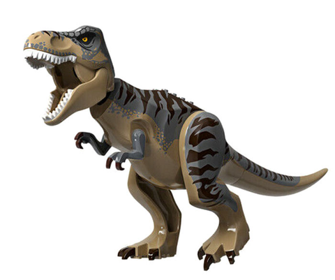 JURASSIC WORLD | PRELOVED | Dinosaur Tyrannosaurus rex with Dark Bluish Gray Back and Dark Brown Markings [trex08]